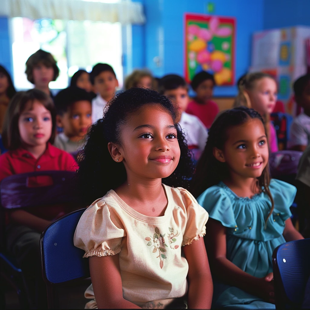 Little Girl in Classroom